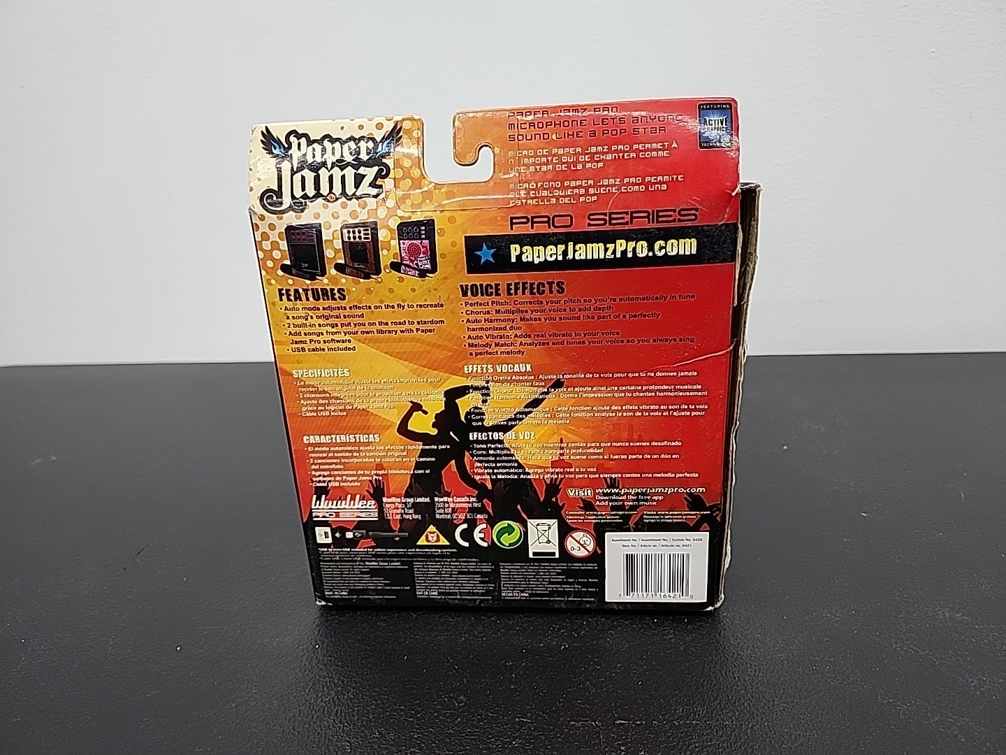 Paper Jamz Microphone And Effects Amp Pro Series WowWee READ