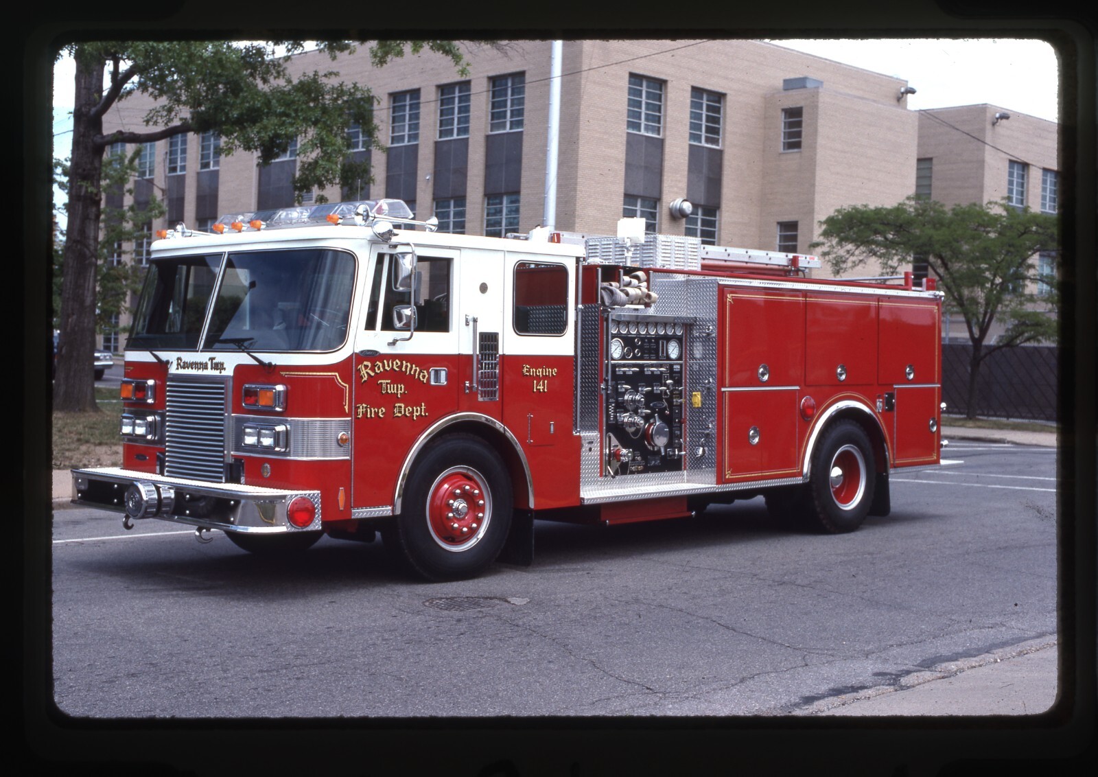 Ravenna Twp OH 1988 Pierce Lance pumper Fire Apparatus Slide