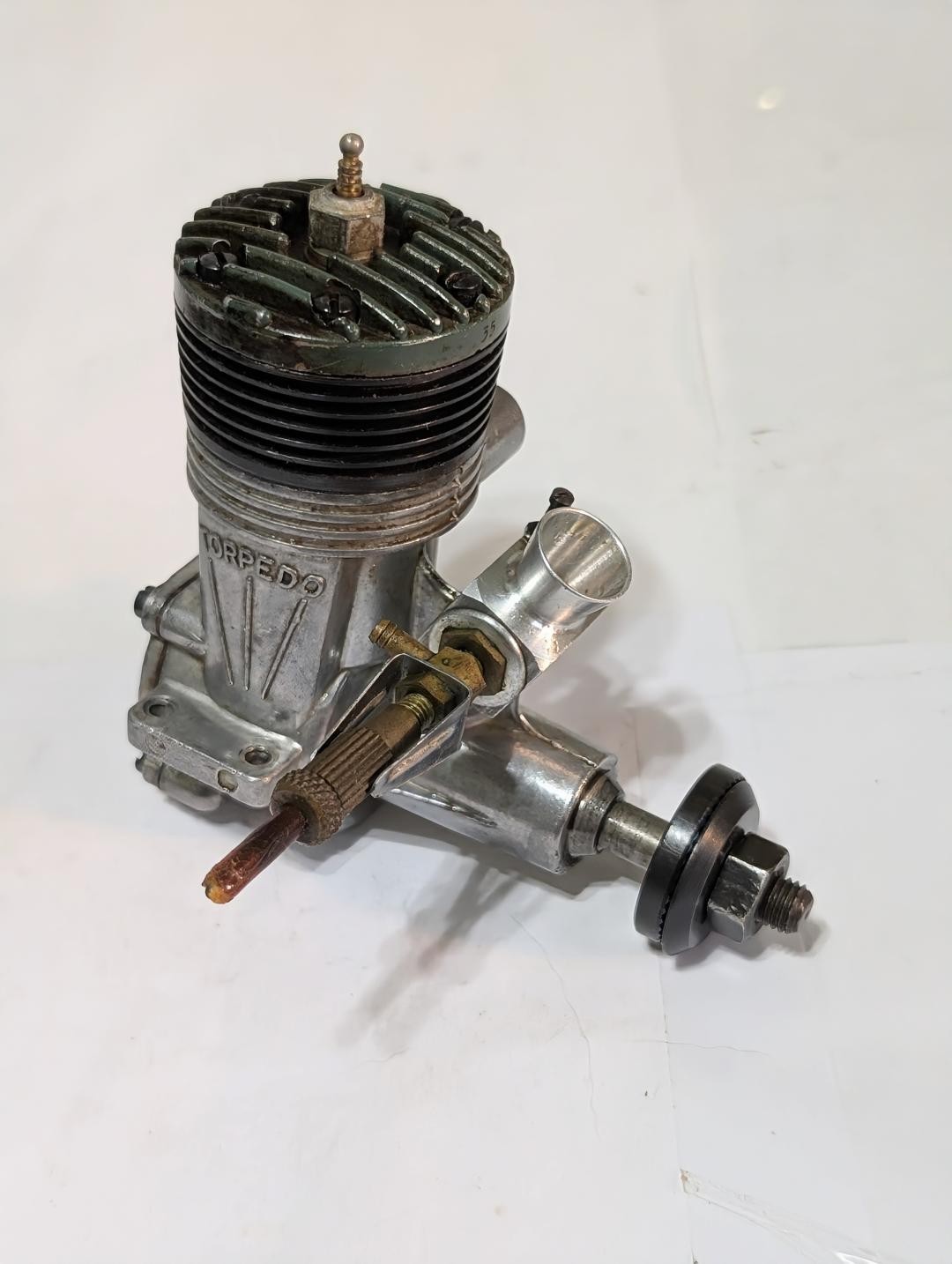 K & B GREEN HEAD 35 RADIO CONTROL ENGINE, GOOD COMPRESSION AND CONDITION
