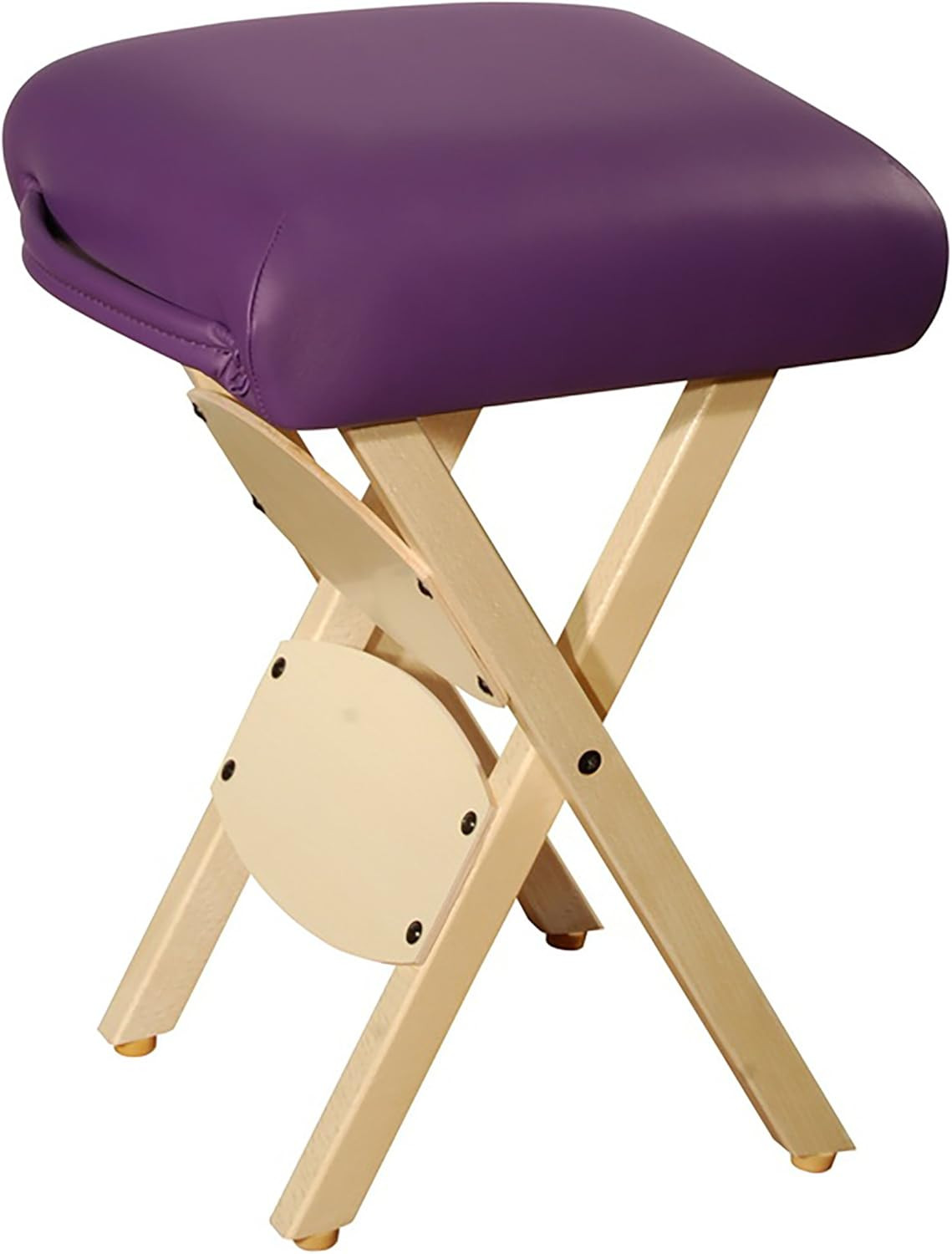 Master Massage Wooden Handy/Folding Massage Stool Purple