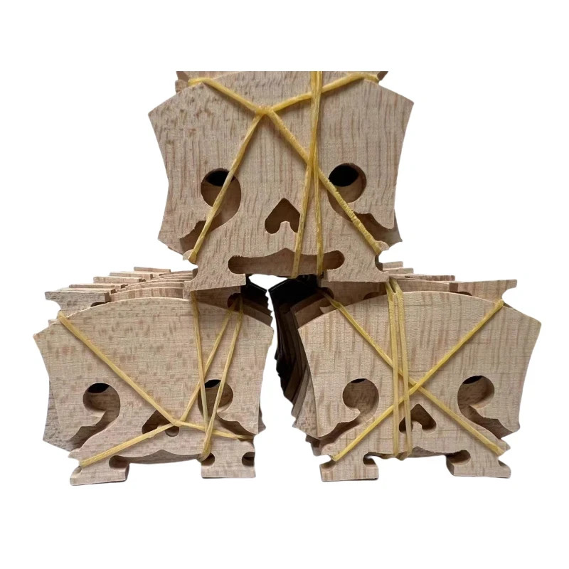 10pcs violin bridge Baroque Style Flame maple High quality 4/4 violin parts