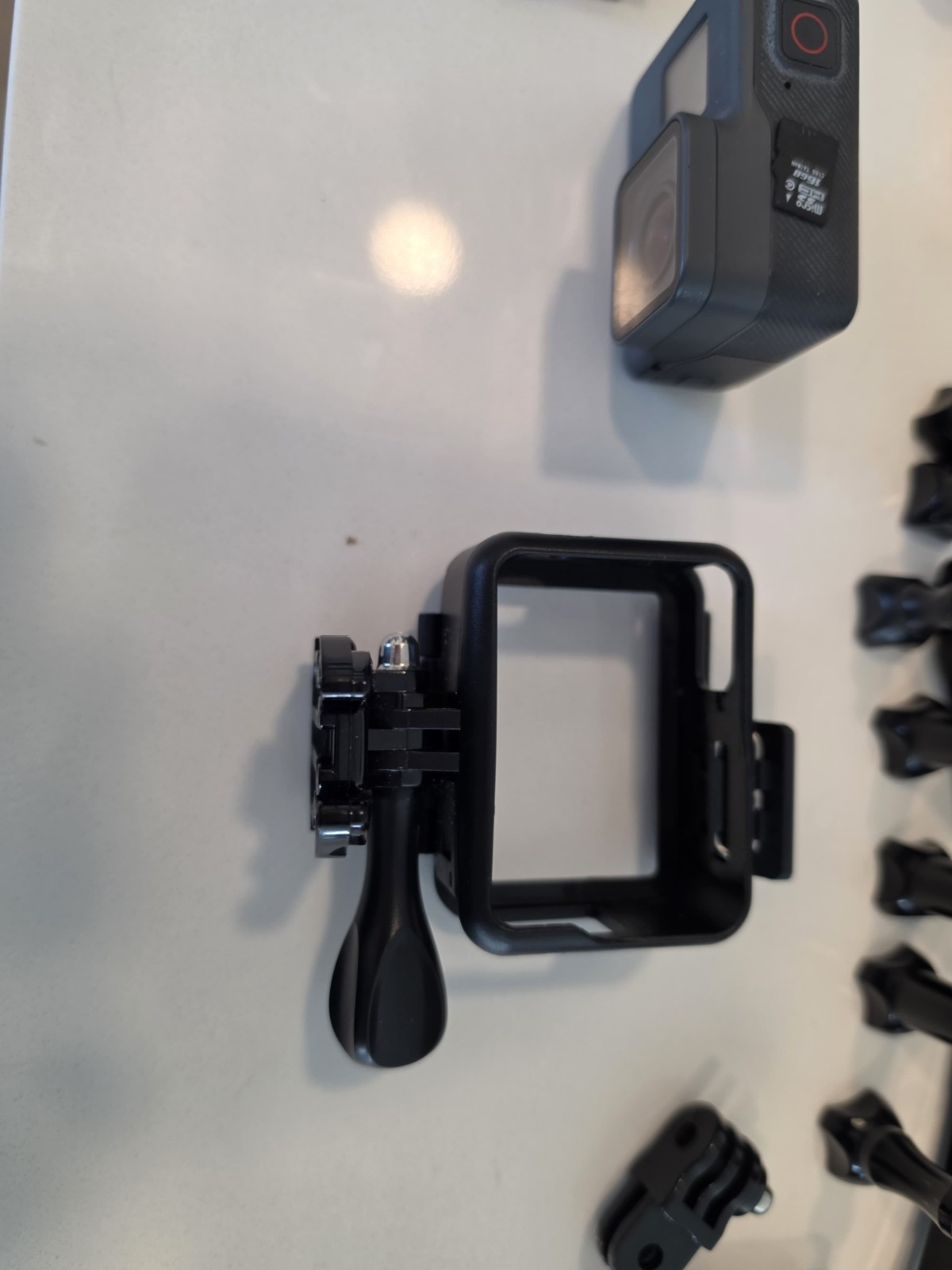 GoPro HERO6 Black Accessory Bundle w/ Case, Waterproof Housing, Mounts, microSD.