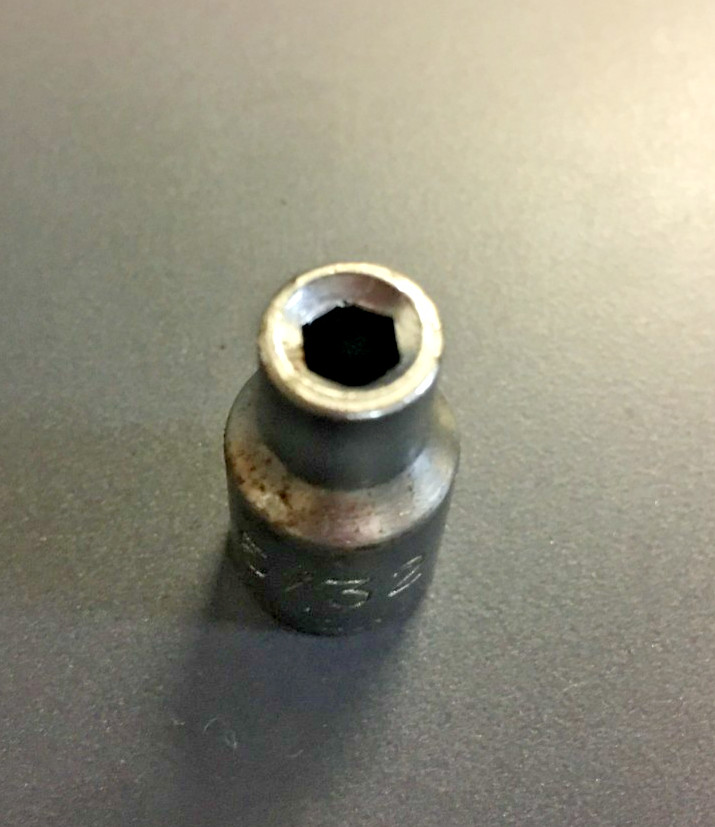 5/32" SOCKET, 6 POINT, 1/4" DRIVE, CHROME FINISH