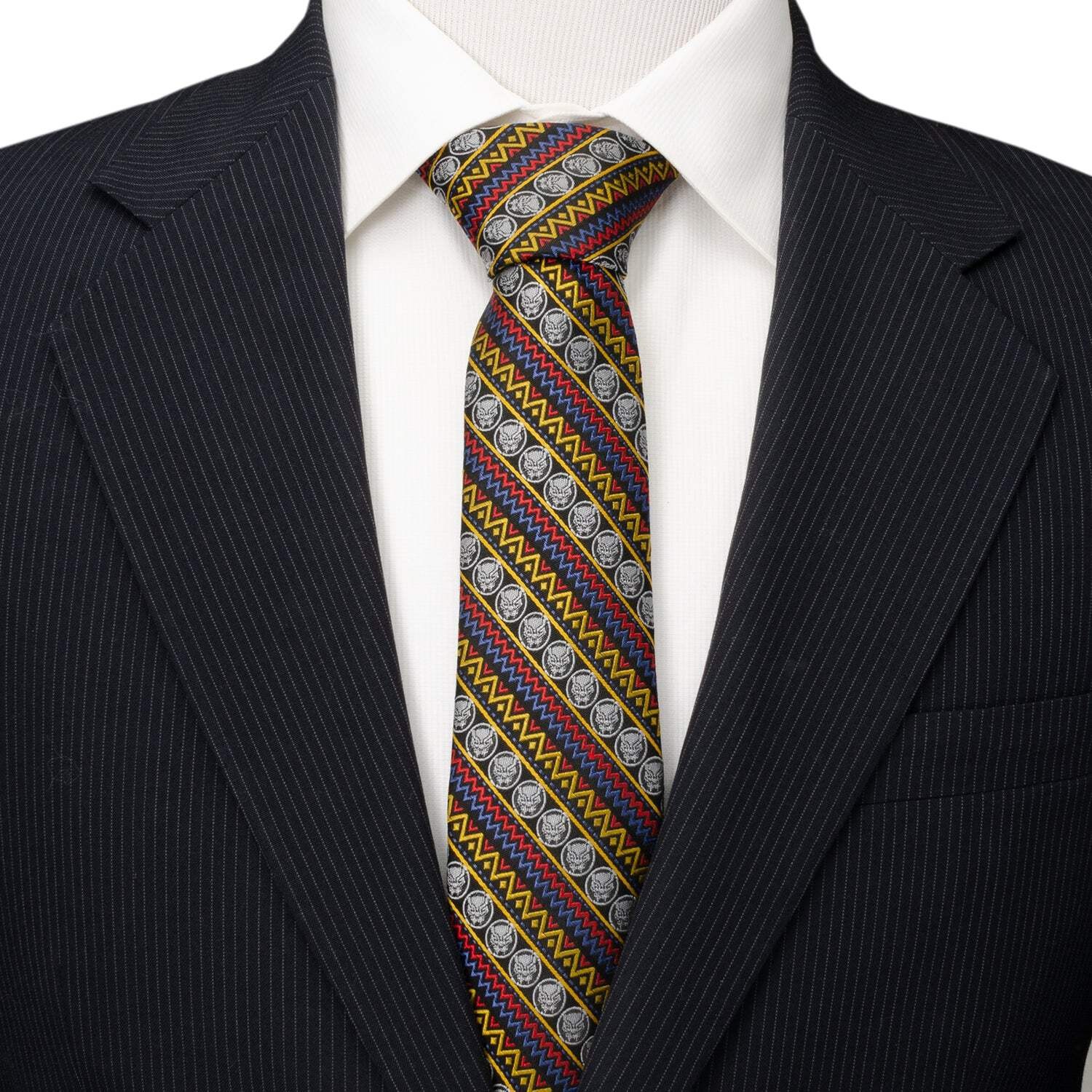 Marvel Black Panther Tribal Stripe Men's Tie
