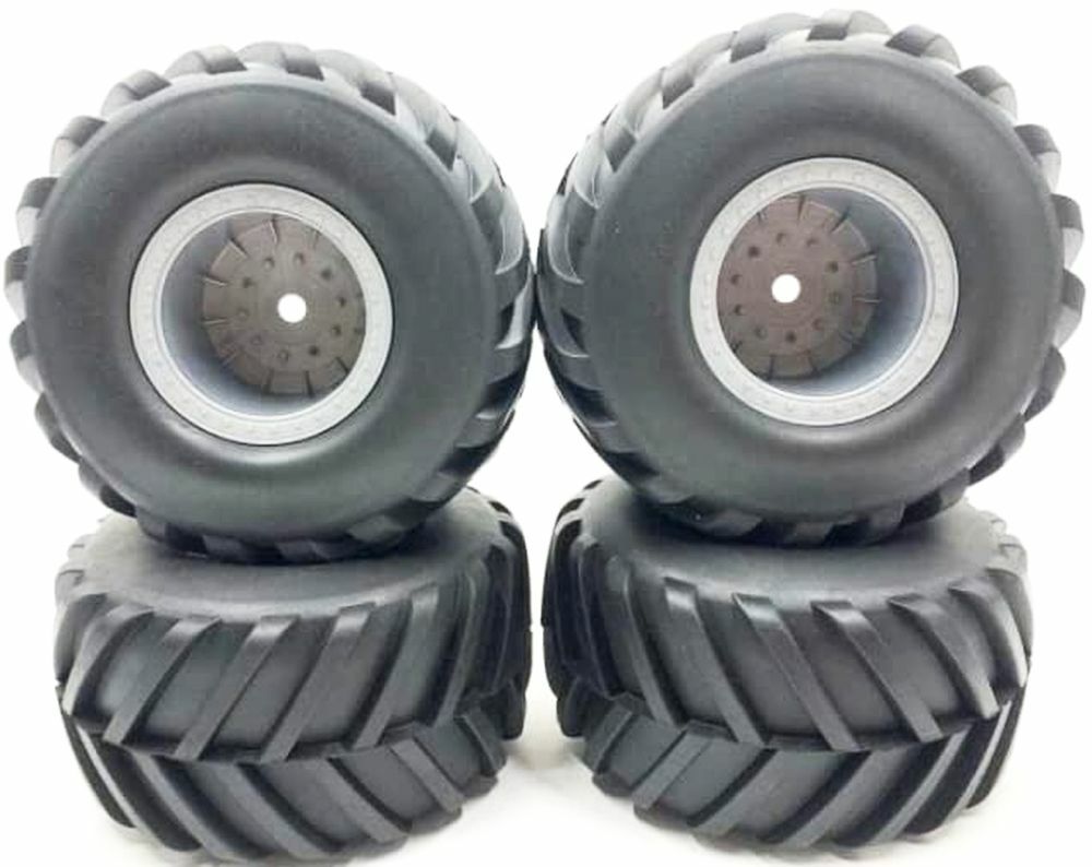 1/10 Scale Off Road MT Truck Wheels Tires HEX 12mm For Kyosho RC Racing 4 pcs