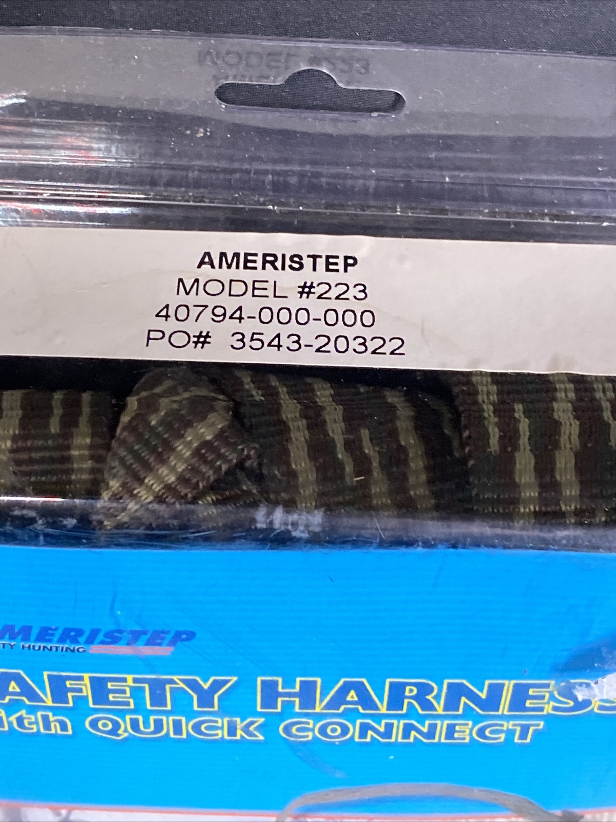 New AMERISTEP Hunter Safety Harness, Fully Adjustable, Quick Release #223