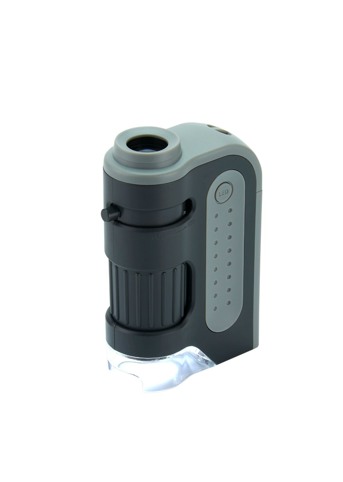 Carson MicroBrite™ Plus 60x-120x LED Lighted Zoom Pocket Microscope MM-300