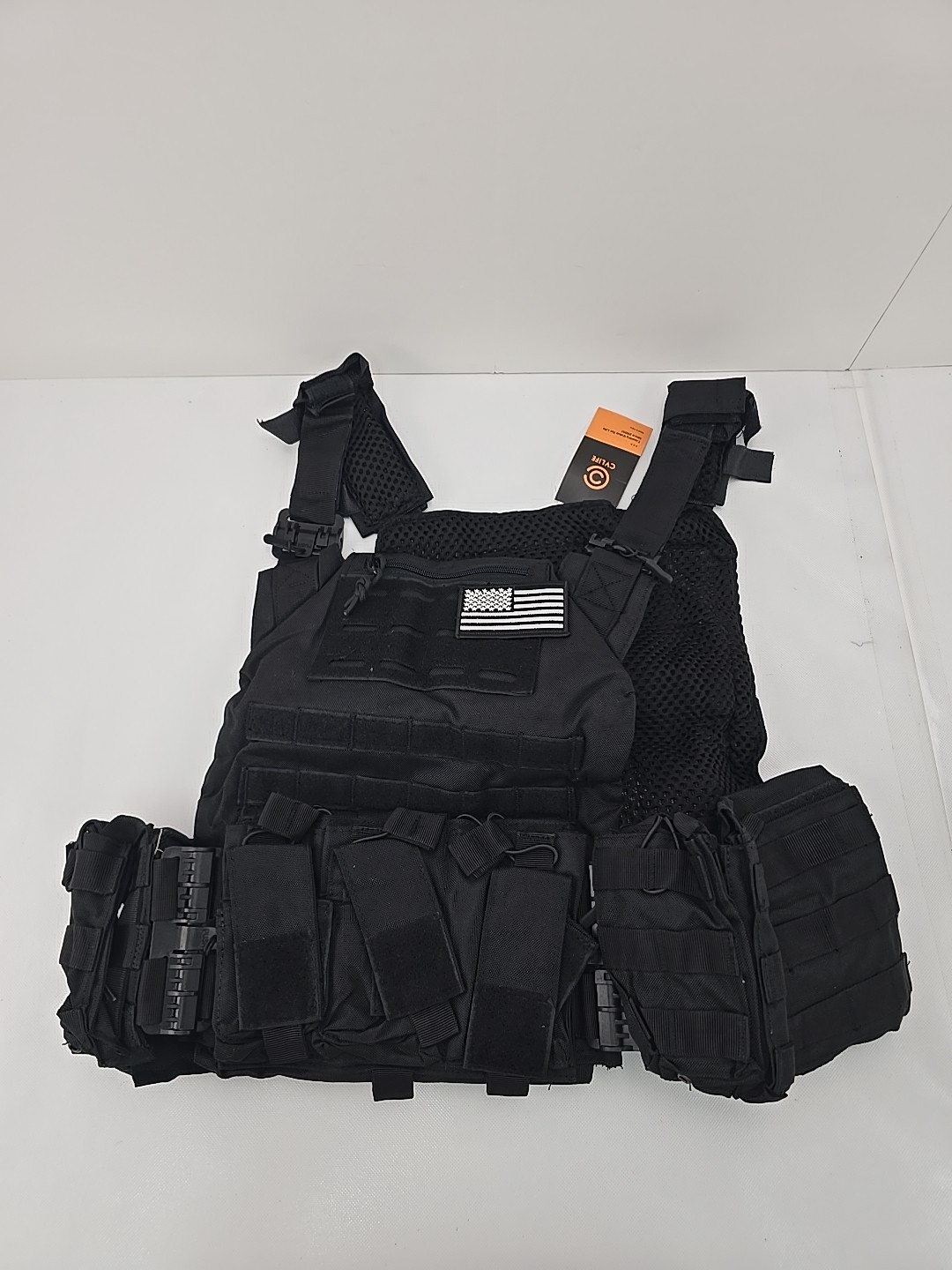 CVLIFE Quick Release Vest with Molle Webbing Removable Pouch - Global