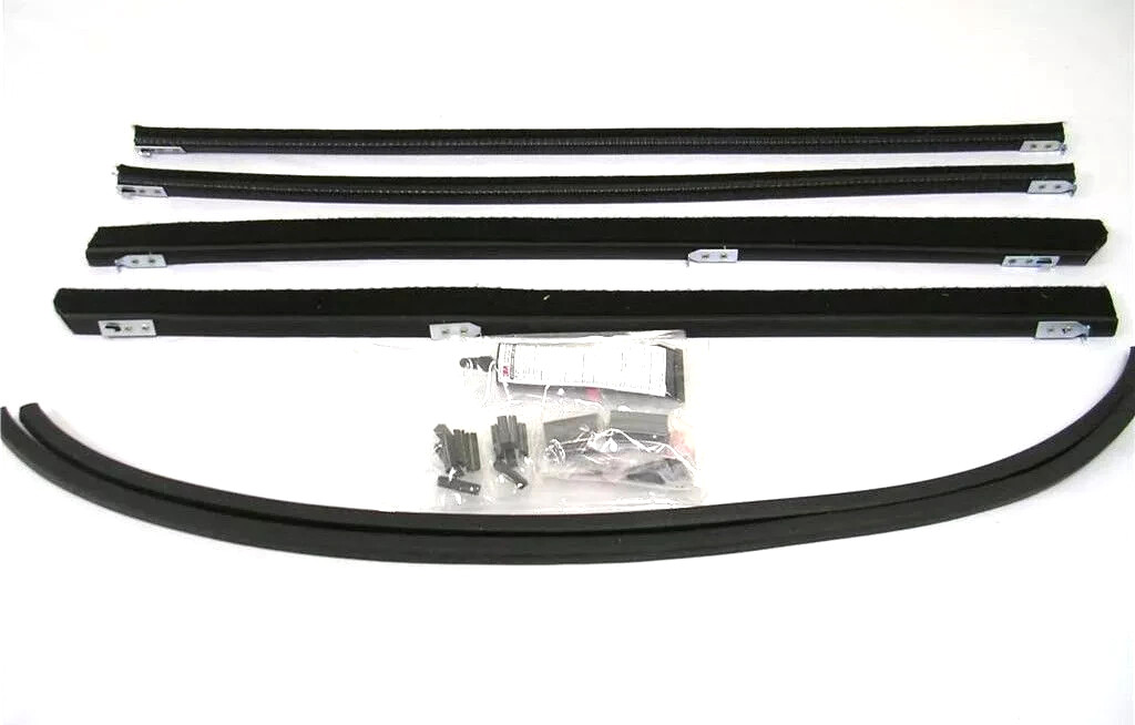1932 Ford 5 Window Coupe Tudor Fordor Sedan Front Window Channel Kit Both Doors