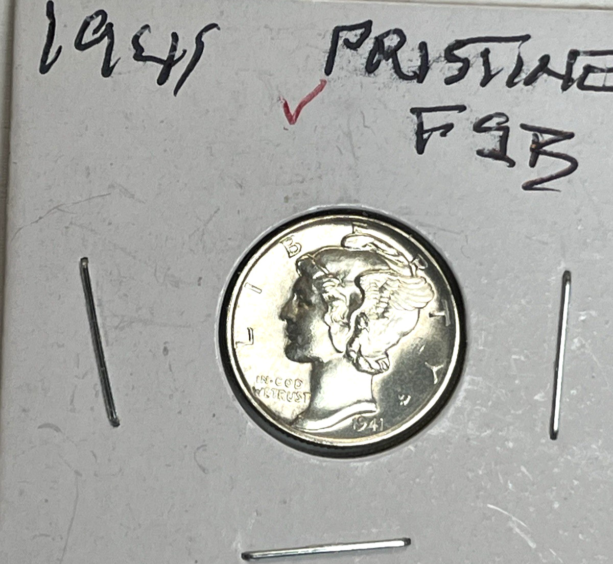 1941 MERCURY DIME FSB PRISTINE GEM