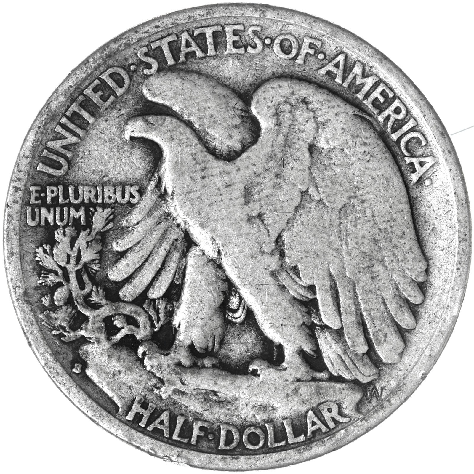 1937 S Walking Liberty Half Dollar Very Good 90% Silver