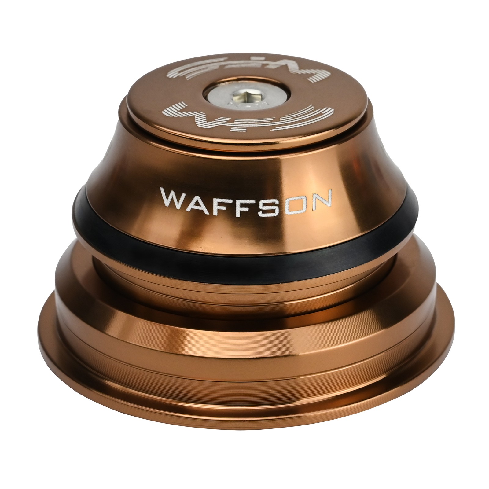 WFS HY875 1-1/8 -1-1/2 Semi-Integrated Threadless Headset 15.4mm Top Cone, Gold