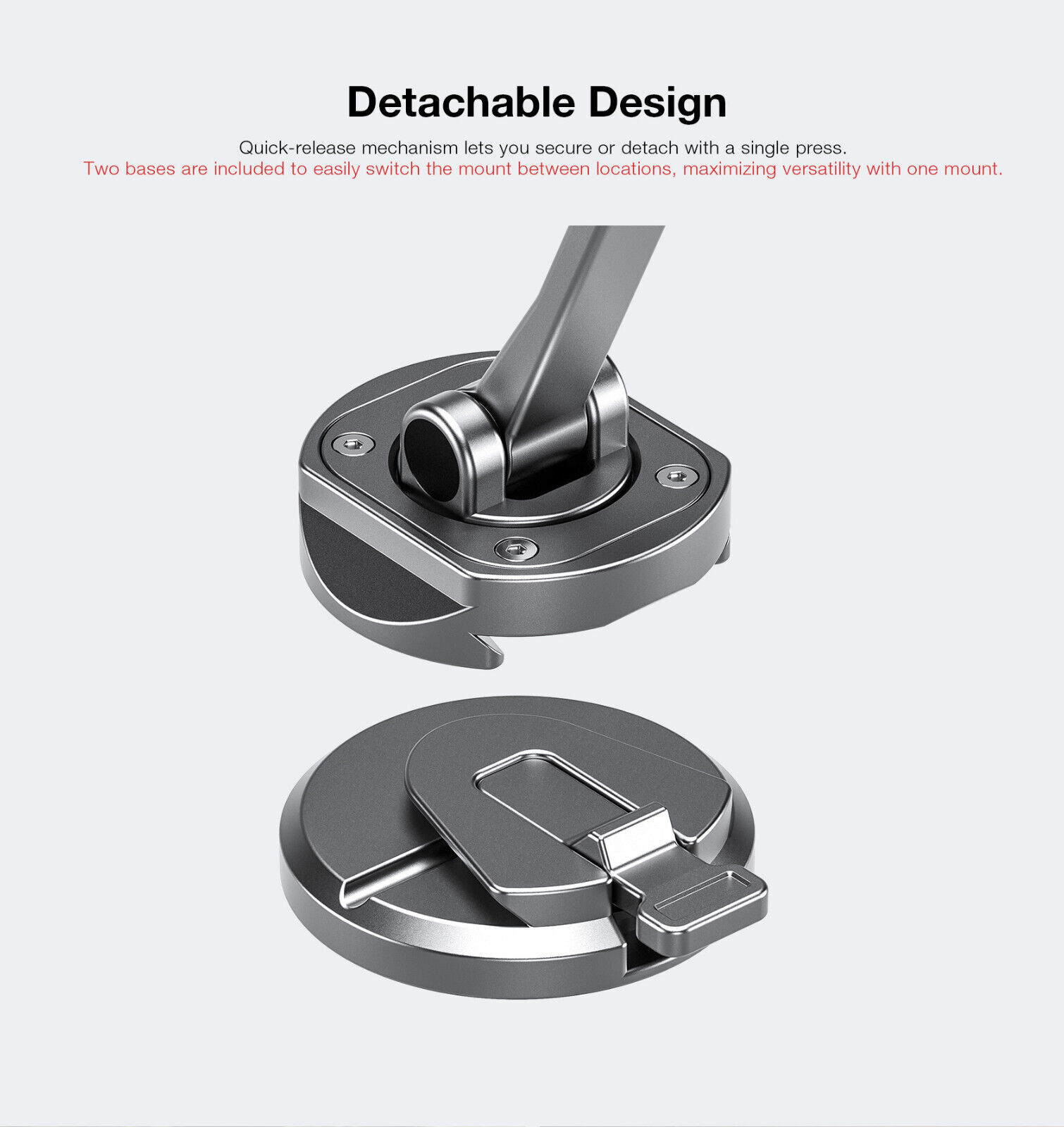 Leofoto PM-02 Magnetic Car Phone Mount - Black