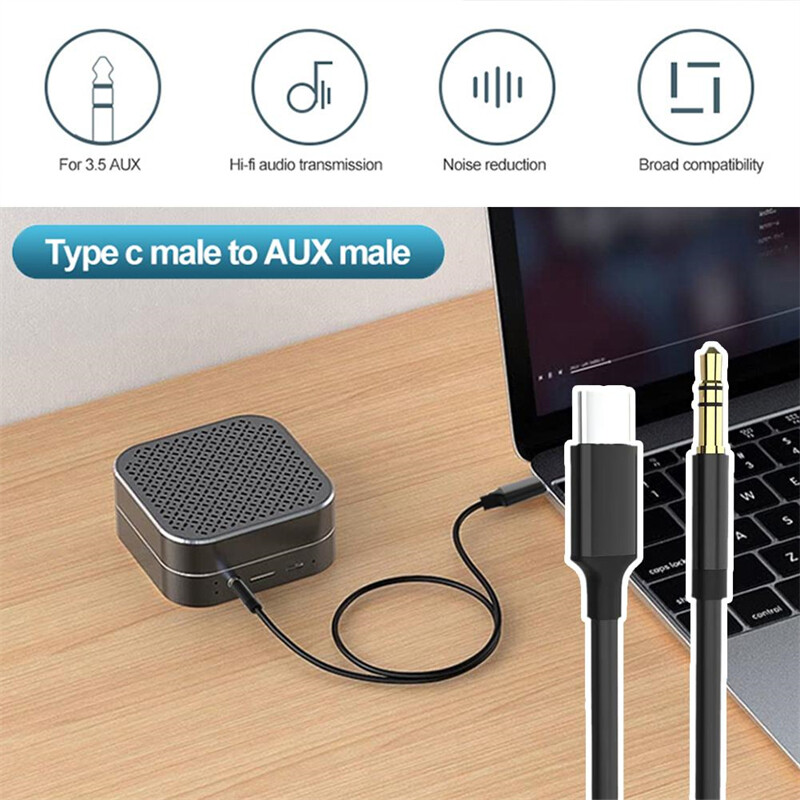 2 PCS For IPhone 15 Pro Max 15 Plus 8 Pin to 3.5mm AUX Audio Car Adapter Cord