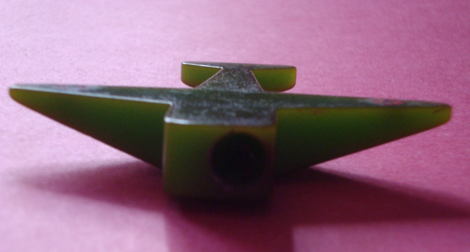 Vintage BAKELITE USA Airplane Pencil Sharpener Green