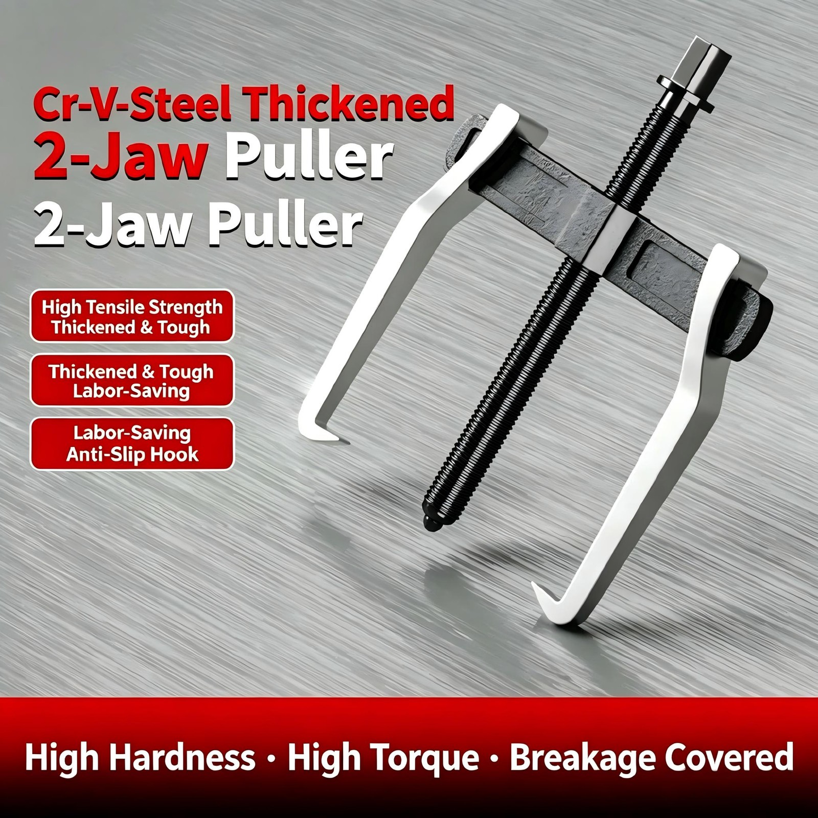 4 in Industrial Two-Jaw Puller - Bearing & Gear Removal for Mechanical Repairs