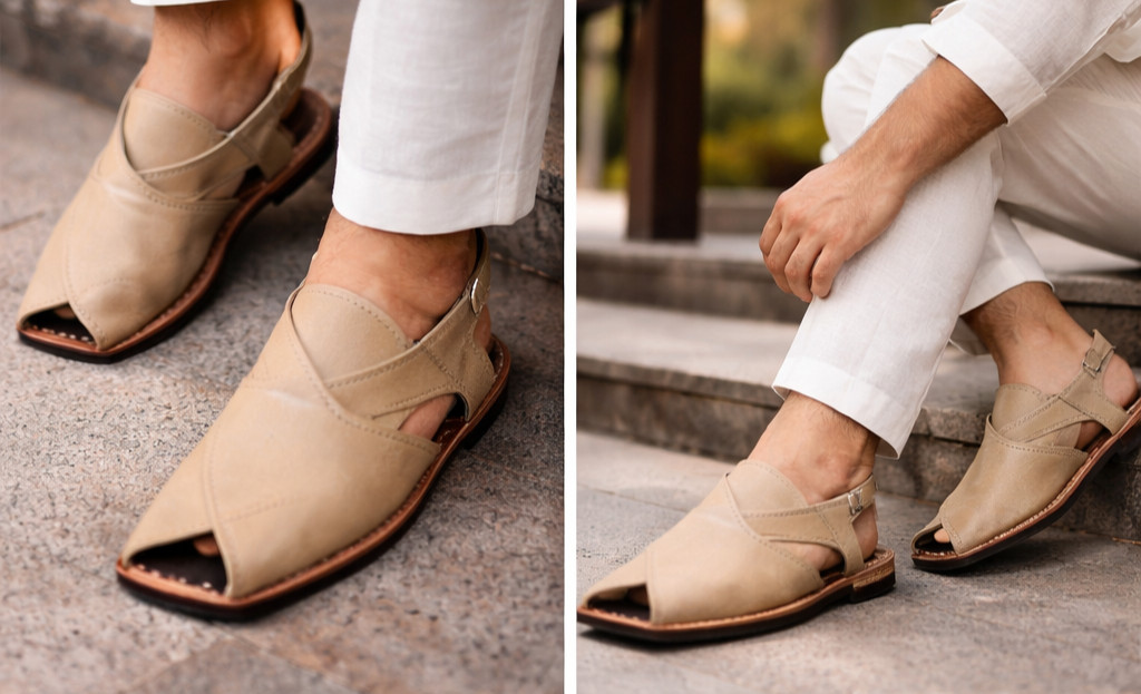 Indian Jutties Loafers Mojaries Flat Cream Men Shoes Handmade Leather US 8-10