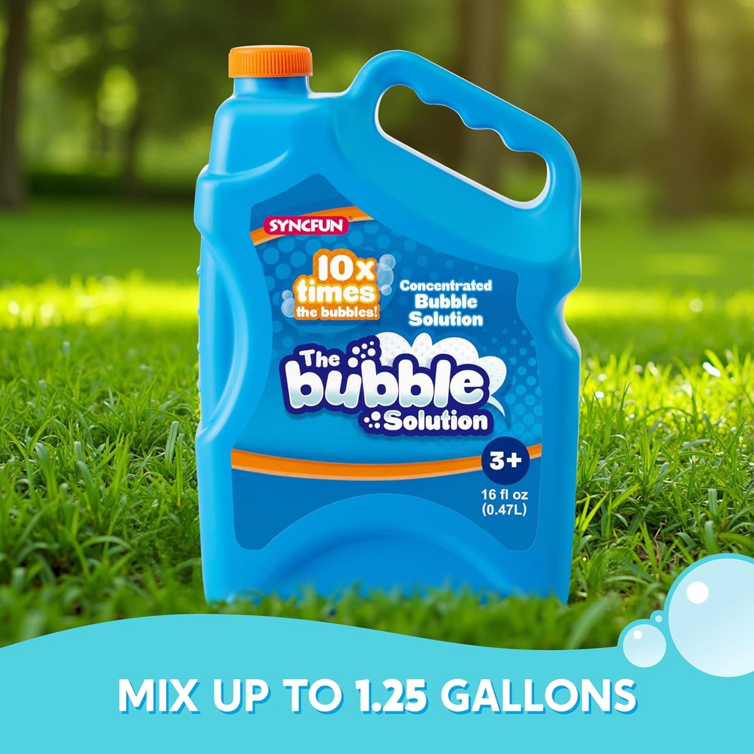 16 oz Bubble Solution RefillsUp to 1.25 Gallons, Concentrated Solution for Bu...