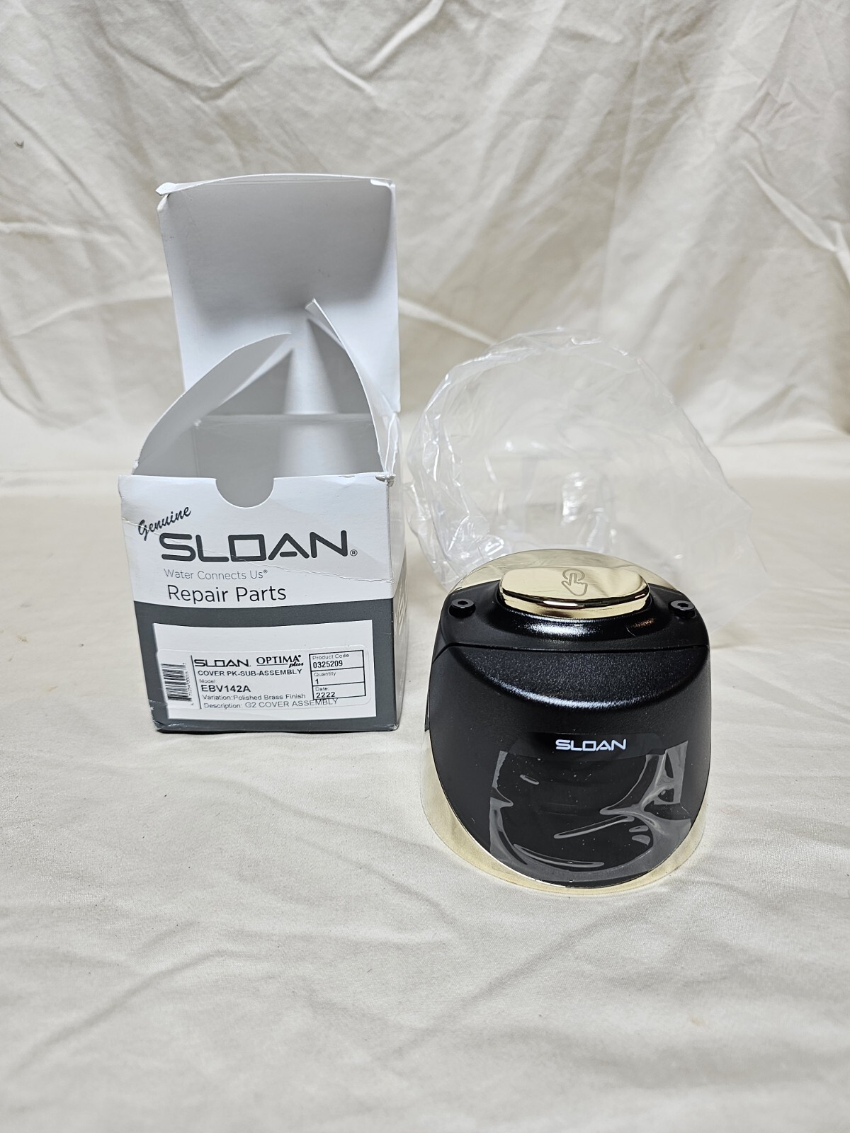 EBV412A sloan 0325209 Gold Cover Assembly