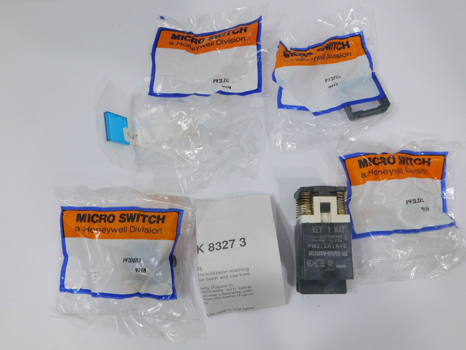 Honeywell Microswitch Kit PW2L2C7BF2 Blue Pilot Light PW2L2A1AF2