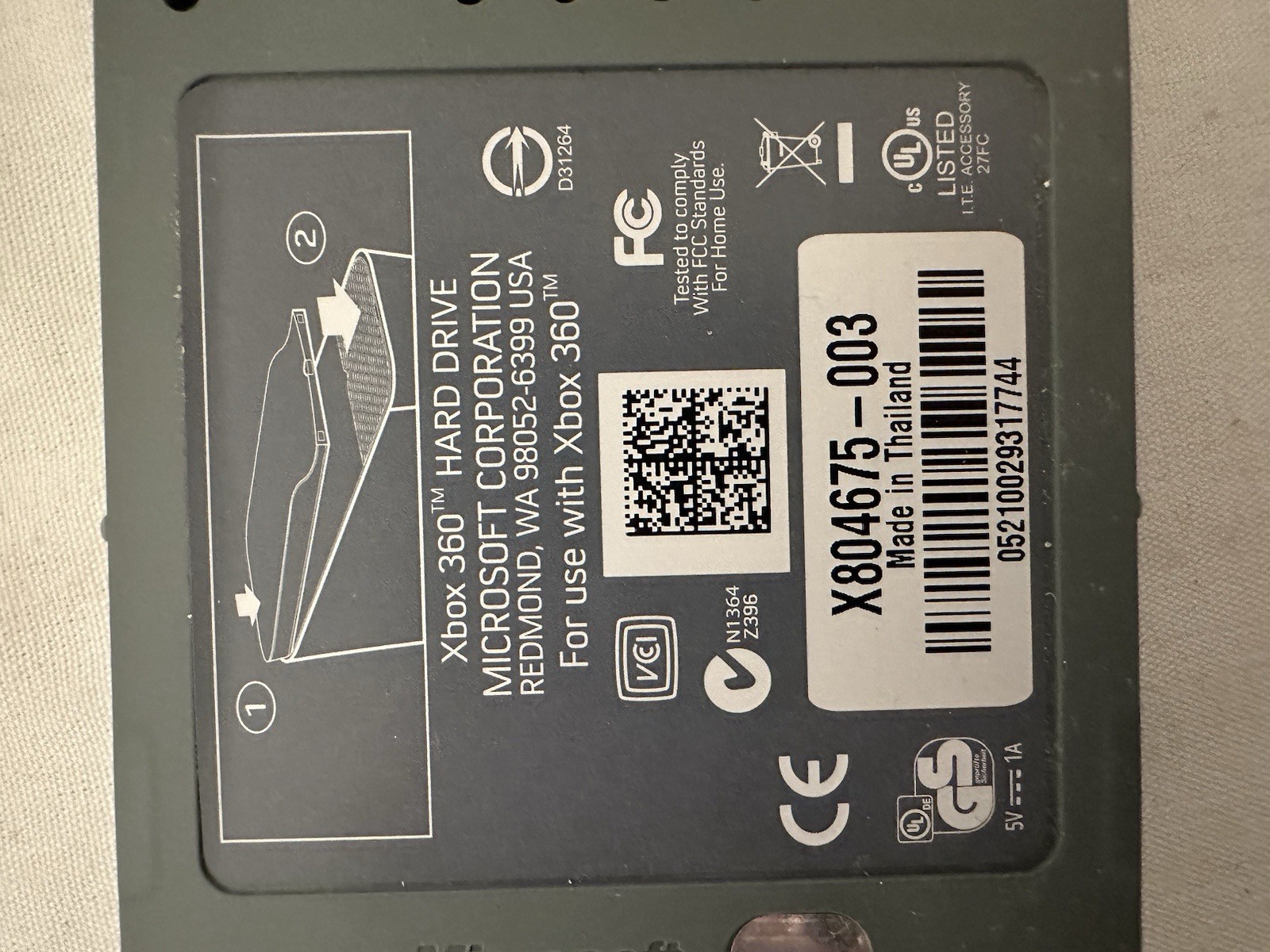Authentic Microsoft XBOX 360 20GB Hard Drive