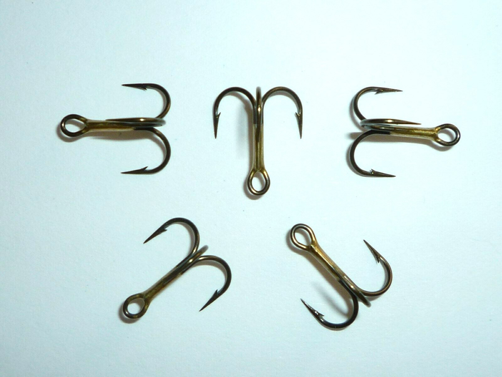(100) VMC REGULAR-SHANK 1X TREBLE HOOKS (SIZE 12) BRONZE (9650BZ) BULK 9650