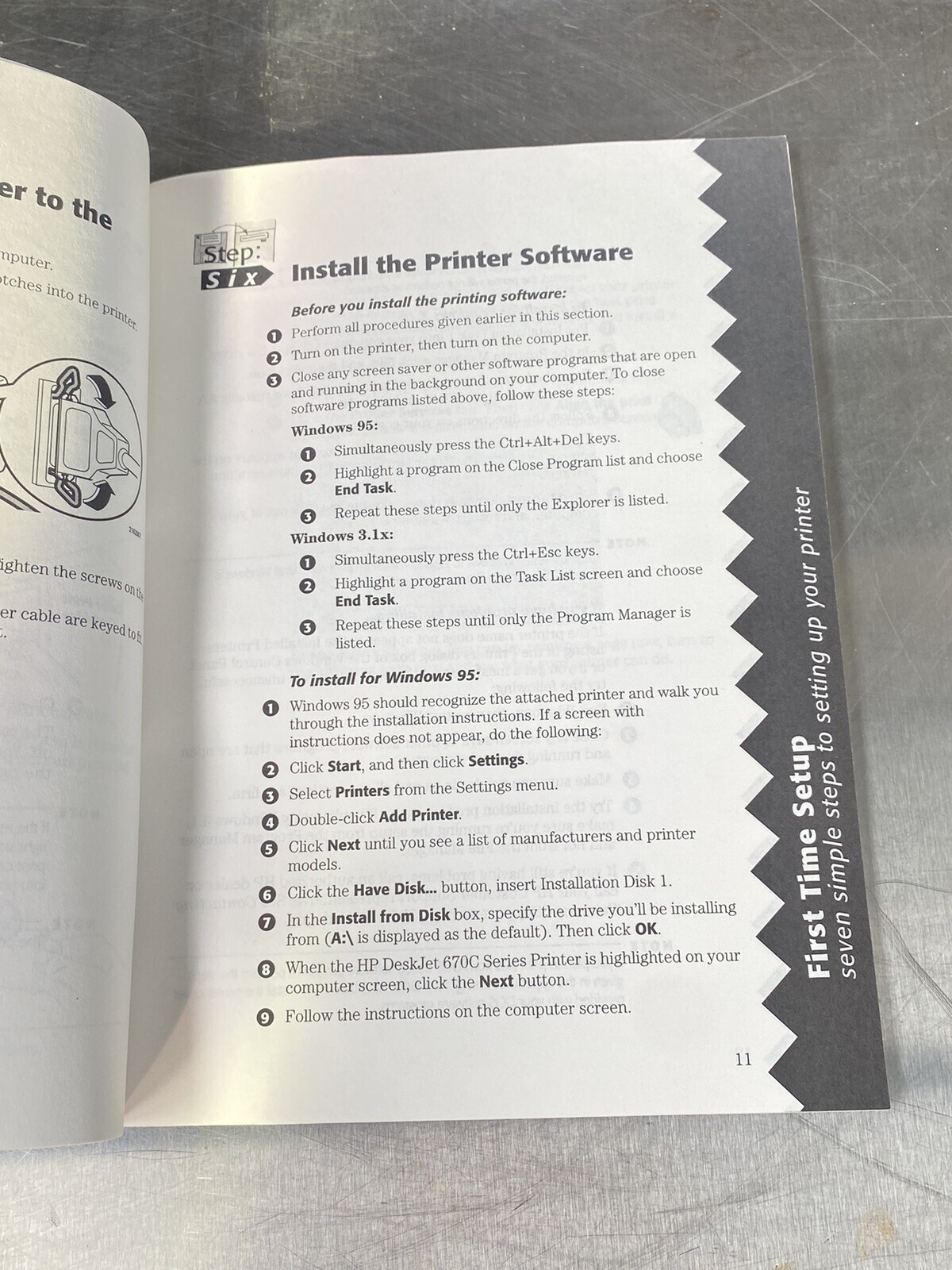 Hewlett Packard HP DeskJet 670C Series Printer - Users Guide / Instructions Book