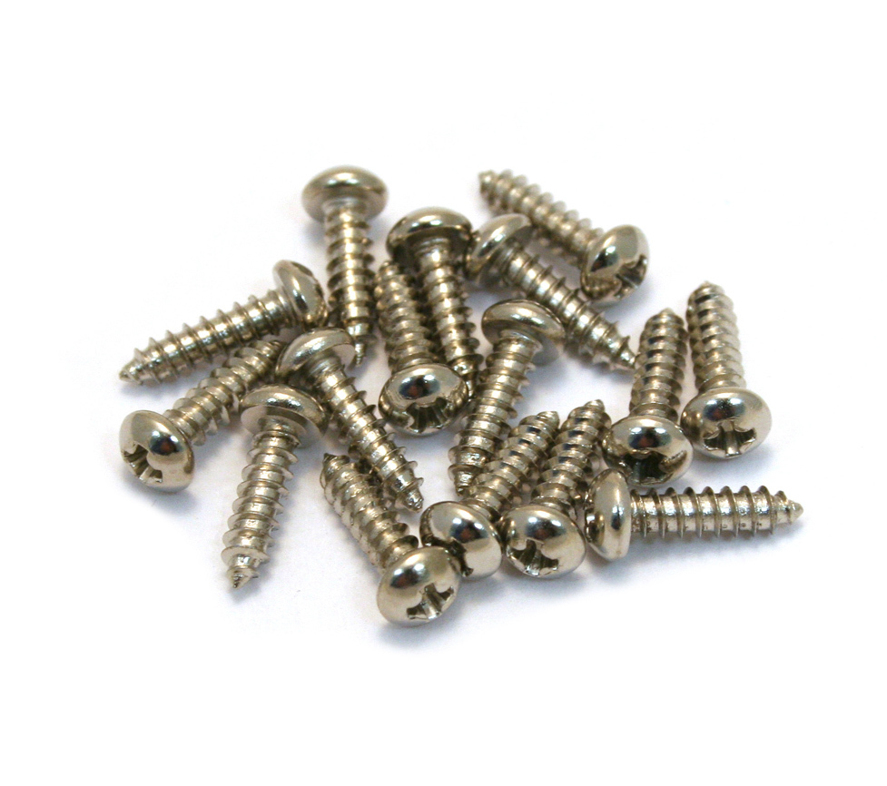 16B-1357-049 16 Genuine Fender Bass Nickel Tuner Machine head Mounting Screws
