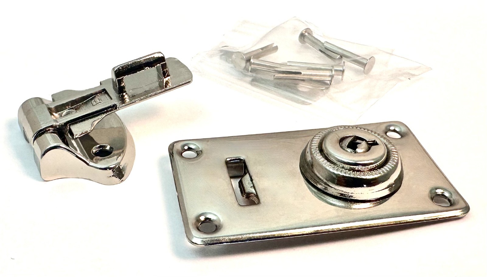 Guitar Instrument Case Latch Lock Cheney Style Silver Finish Fender Replacement