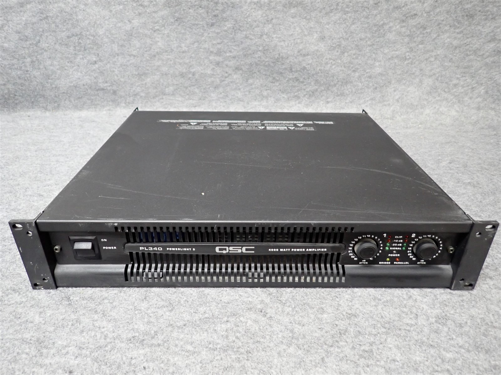 QSC PowerLight PL340 2 Channel Professional Power Amplifier 1350WPC (#27) (II7)