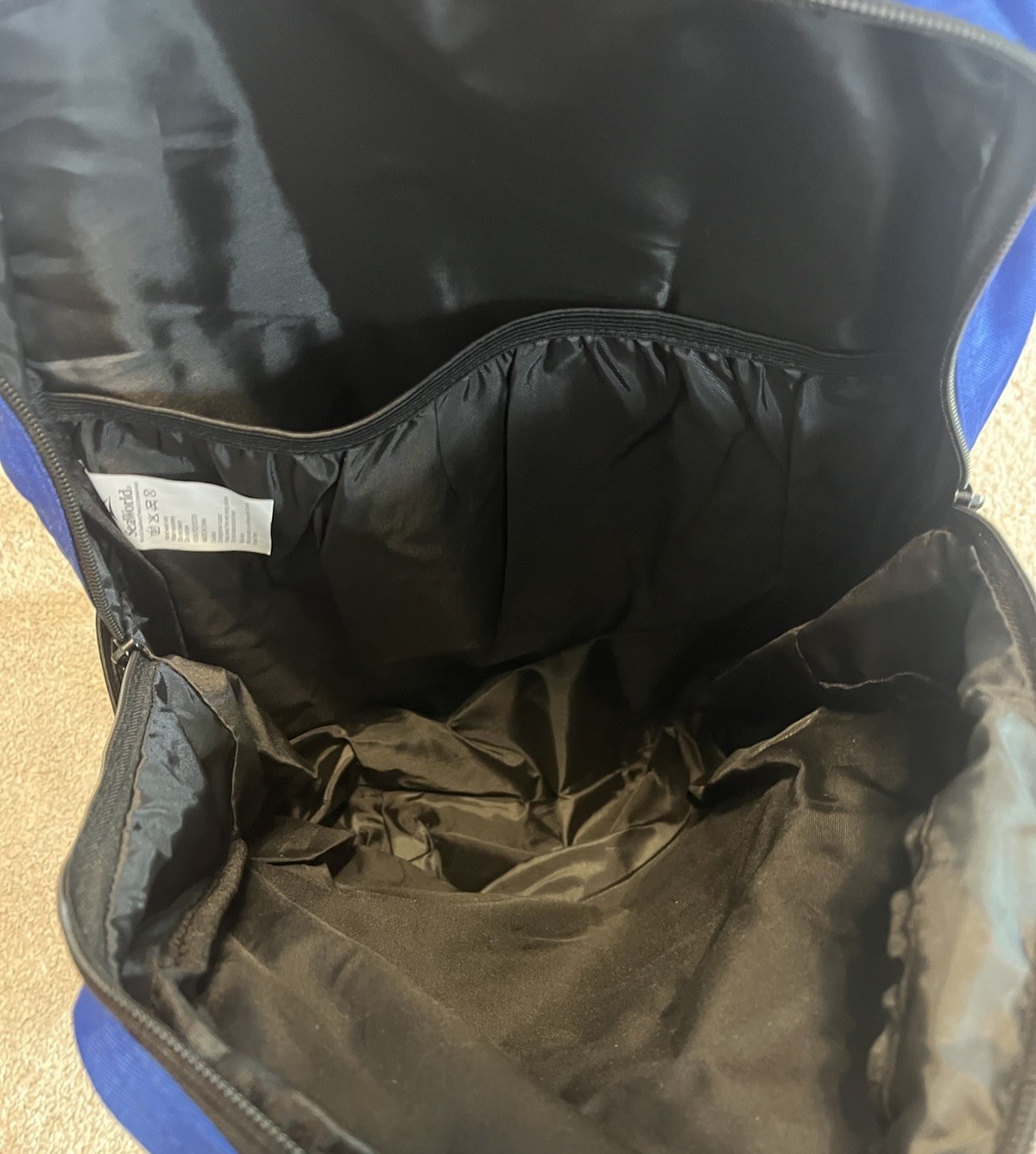Sea World Blue Logo Zip Adjustable Polyester Backpack