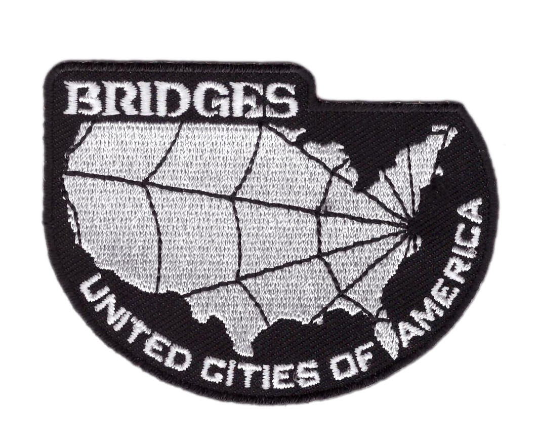 Bridges Stranding Death United Cities Patch for VELCRO® BRAND Hook Fasteners