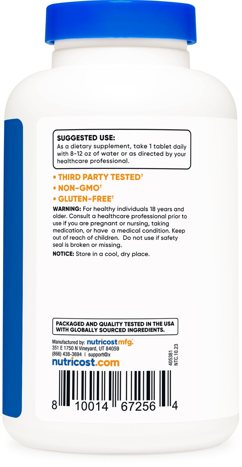 Nutricost L-Lysine 1000mg, 120 Tablets - Gluten Free, Non-GMO, and Vegetarian