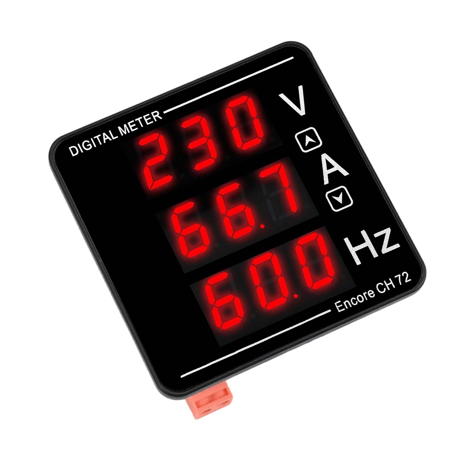 Combination Current Voltage Frequency Meter for Electromechanical Devices