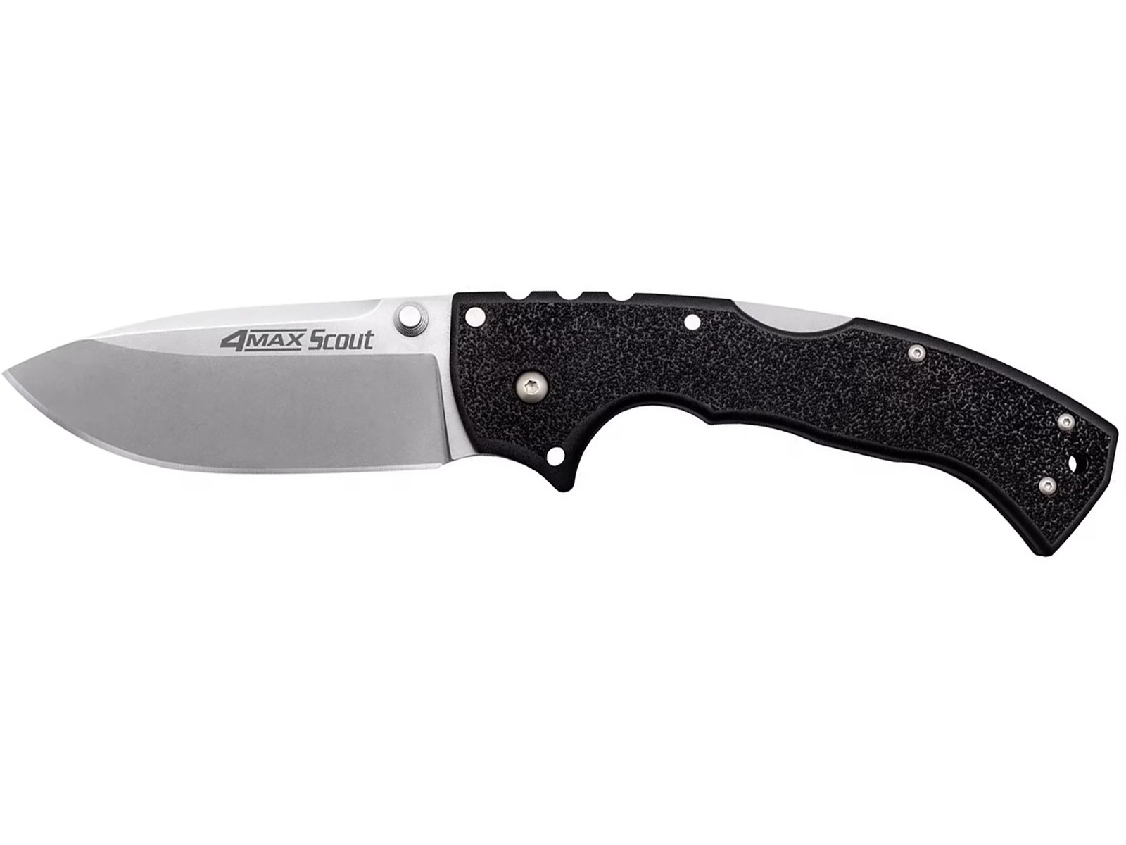 Cold Steel 4-Max Scout Pocket Knife 4" Drop Point AUS-10A Stonewashed Blade