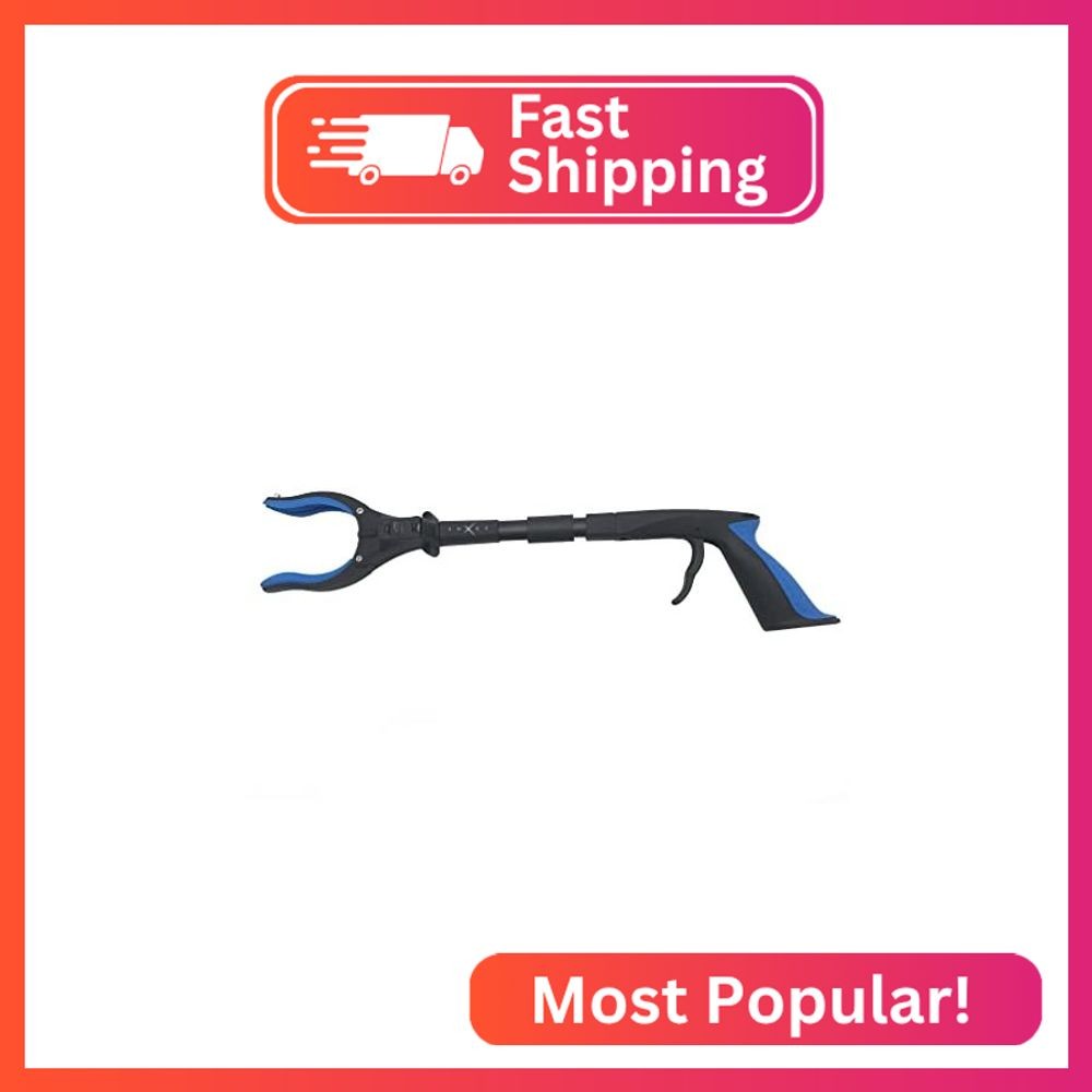 Grabber Tool 19" Aluminum Magnetic Claw with LED Light, Lightweight Foldable Rea