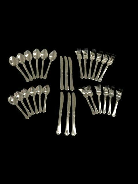 Estia Dorian Stainless Steel Flatware Service for 6  30 pieces