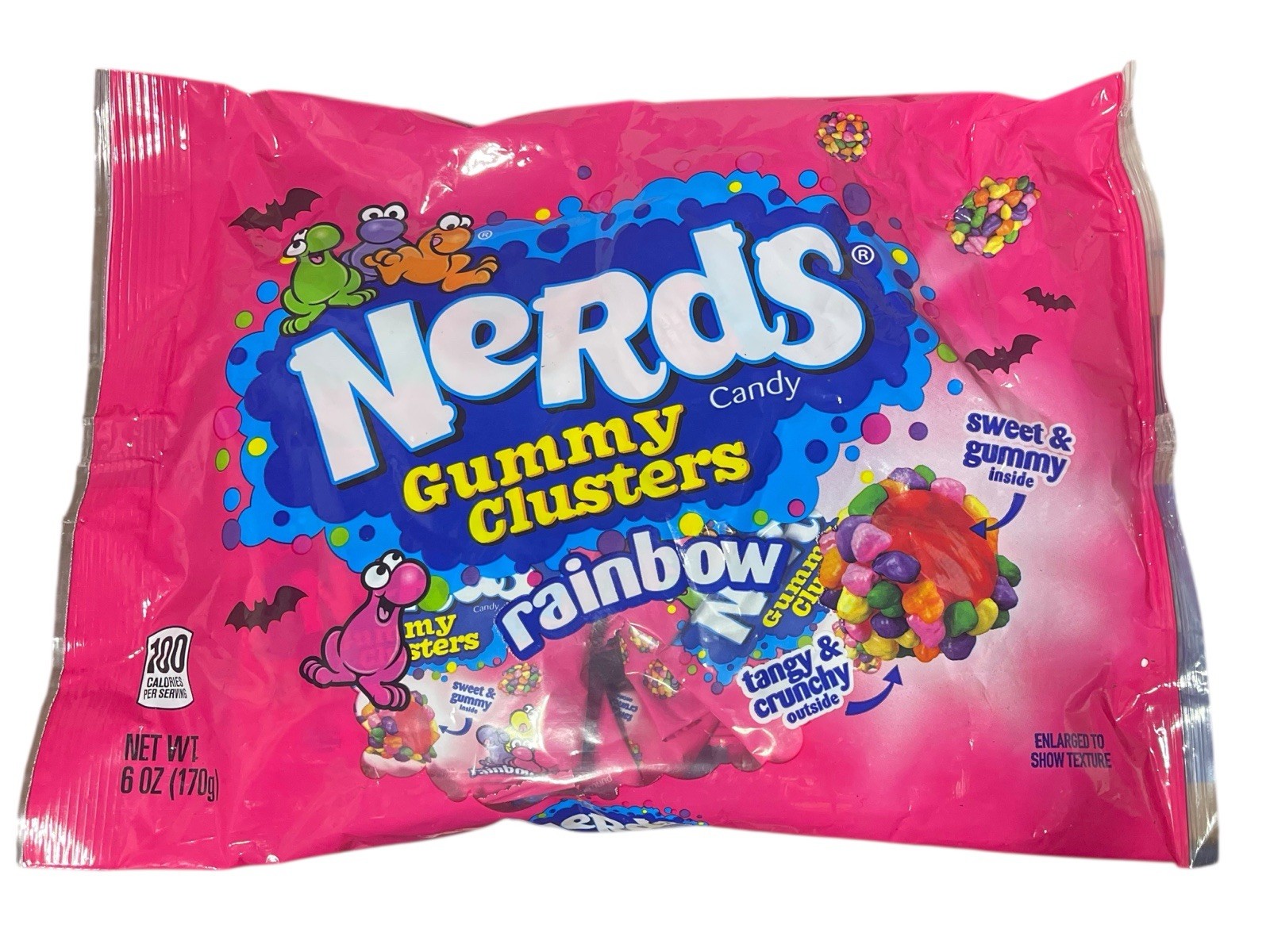 2x Nerds Gummy Clusters Rainbow Halloween Treat-Sized 12 mini Pouches New 6oz