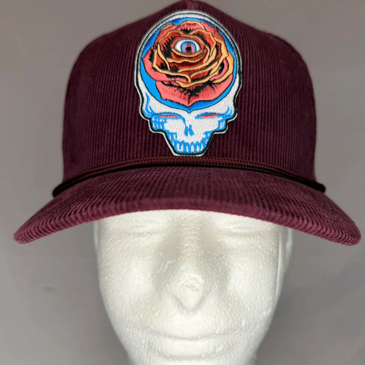 Grateful Dead "Rosy Eyed Stealie" Cord Trucker - Brick Red