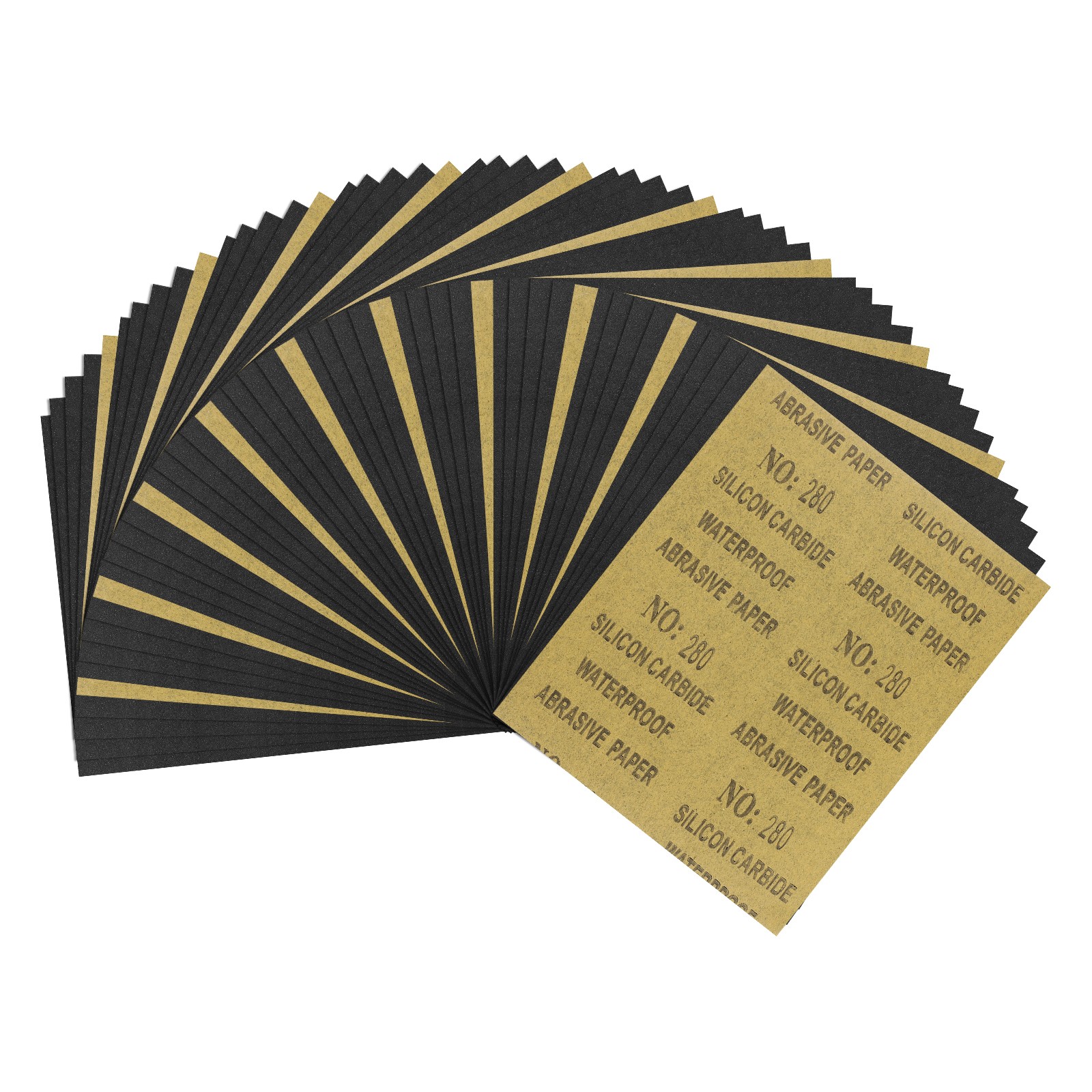 50pcs Sand Papers - [9 x 11 Inch x 280 Grits] Sandpaper Sheets