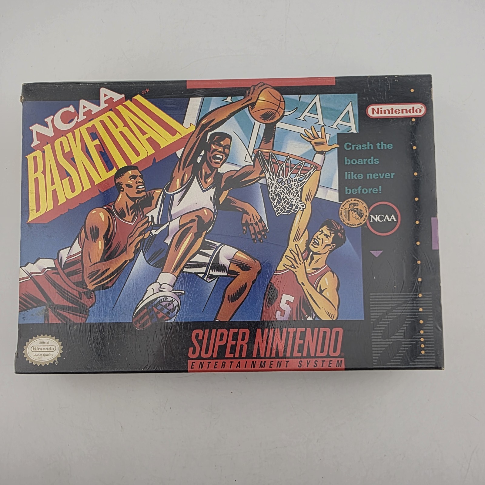 NCAA Basketball - Box Only - Super Nintendo Snes - Shrink - Excellent (No Game)