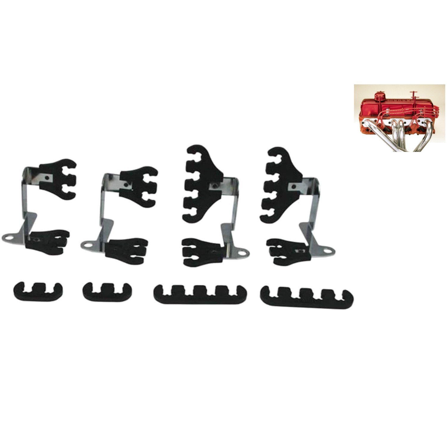 Wire Loom Kit - Includes Chrome Plated Brackets for Easy Installation