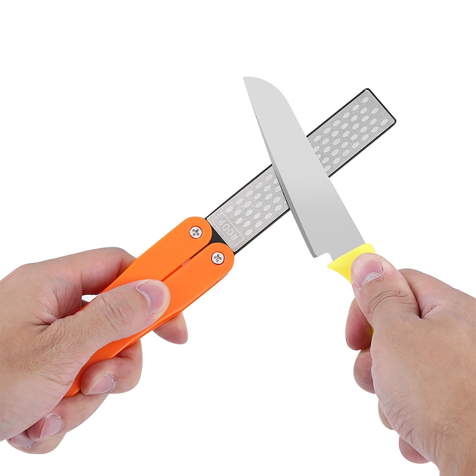 Outdoor Camping Folding Double Sided 400/600 Sharpener Stone Whetstone