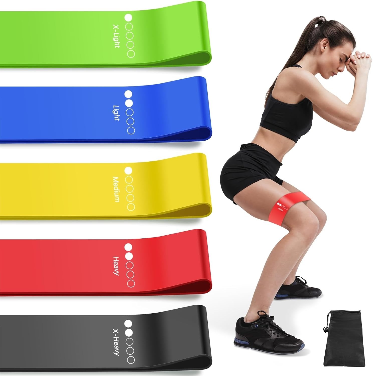 Resistance Bands for Working Out, Exercise Bands Resistance Bands Set with 5 Res