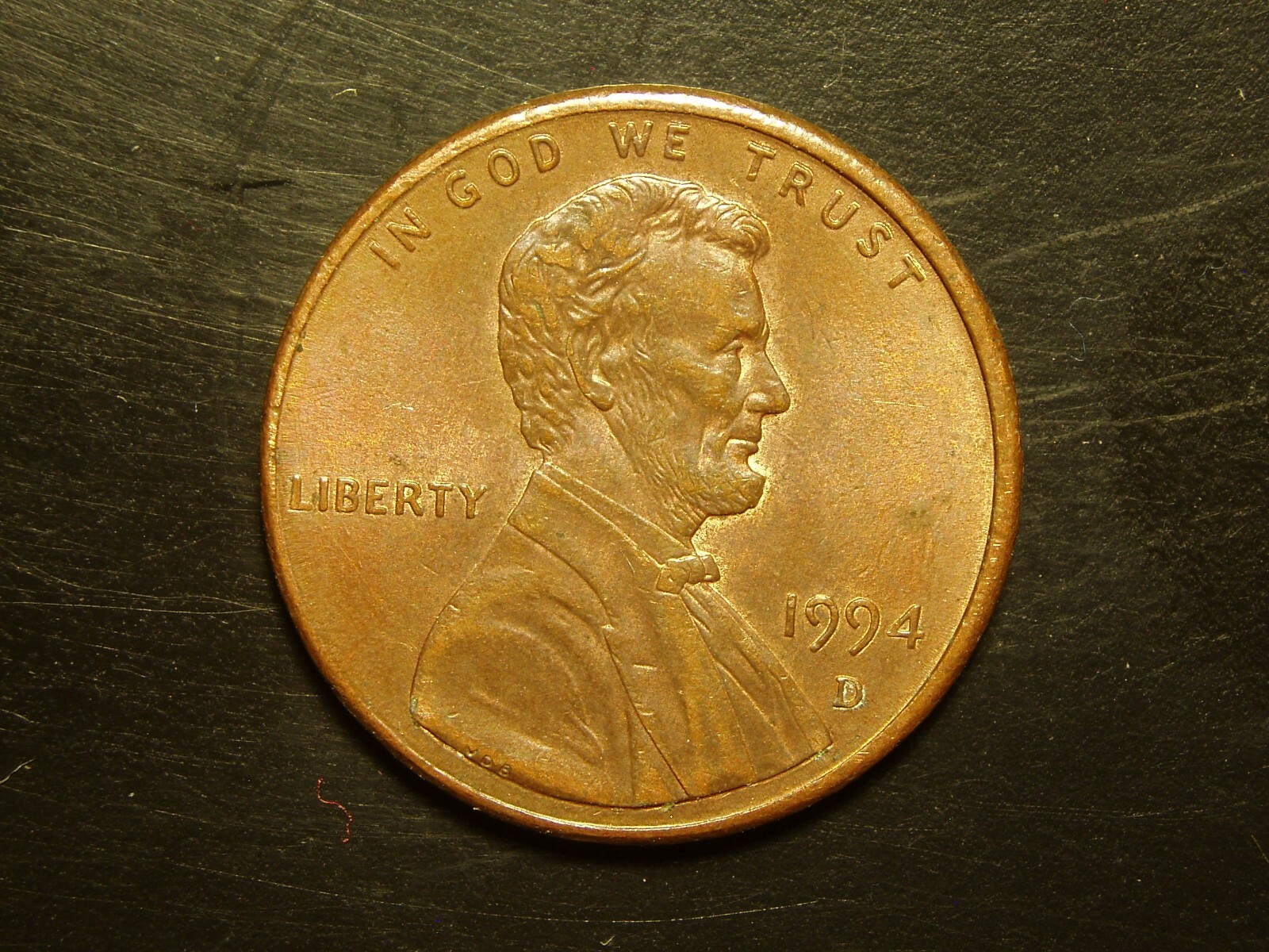 1994-D ONE LINCOLN MEMORIAL CENT #10