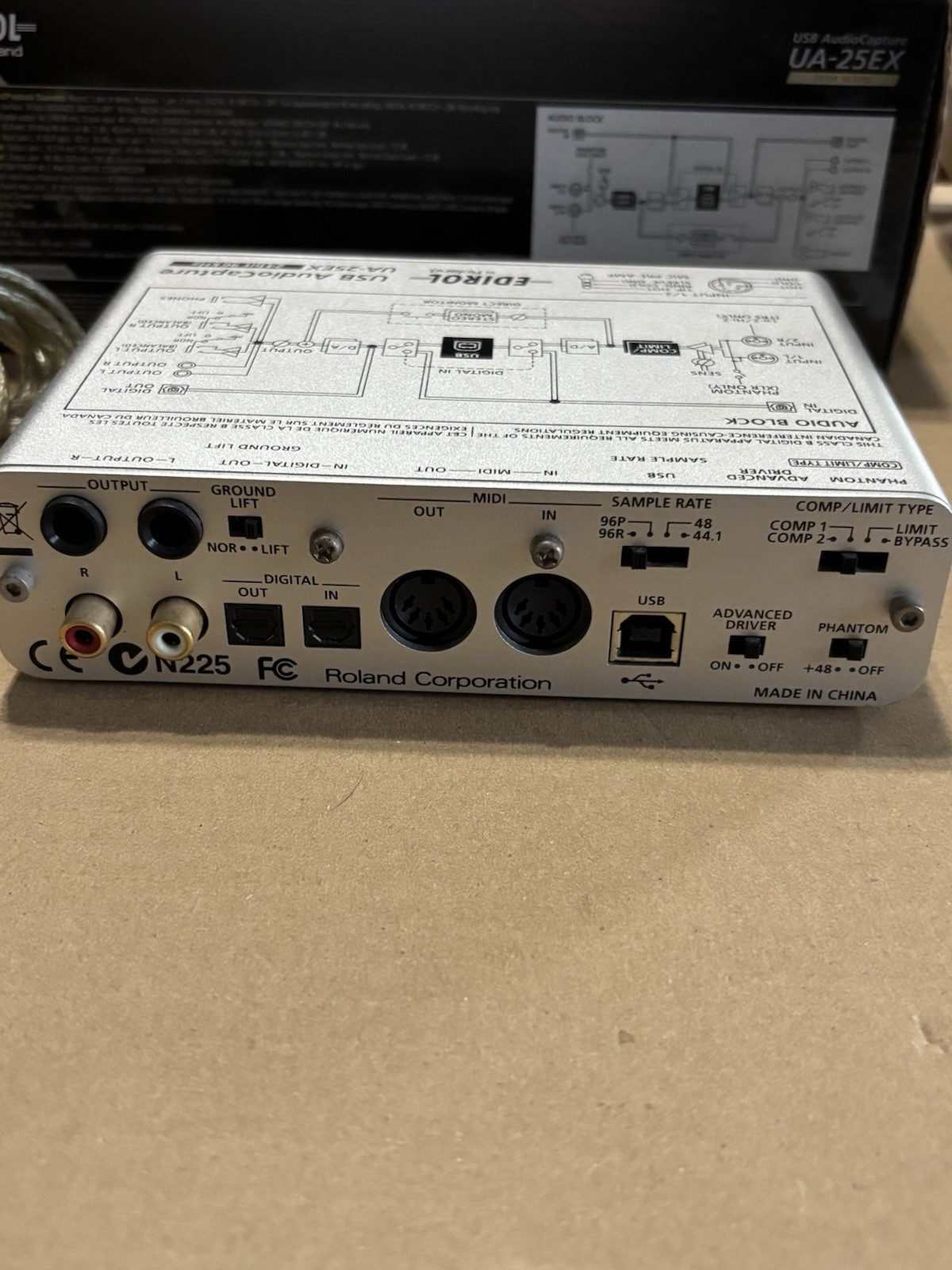 Roland Edirol UA-25EX USB Audio Capture Interface 24Bit / 96kHz