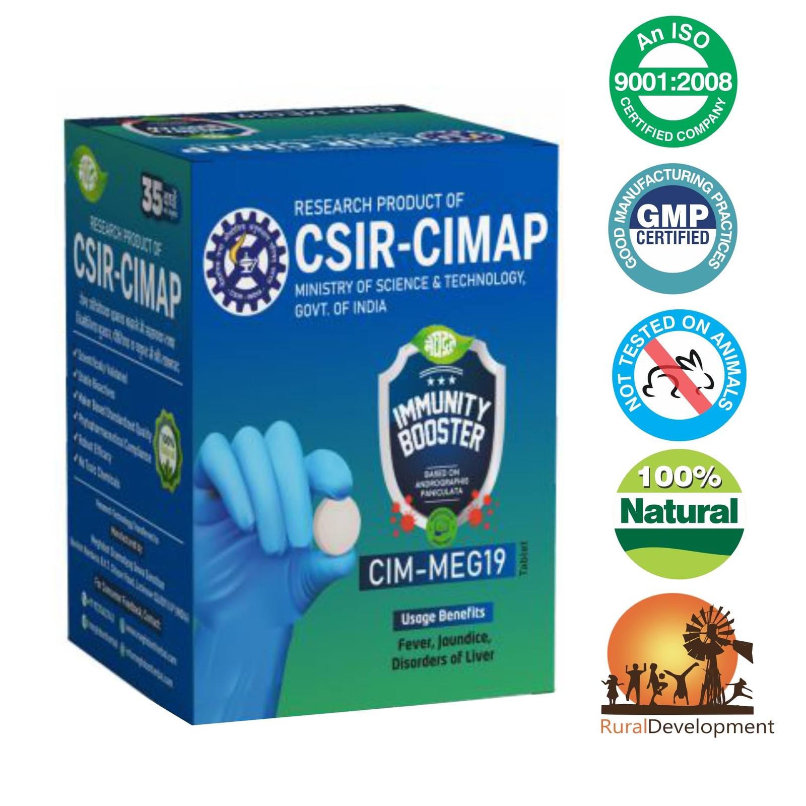Meghdoot CIM MEG19 Herbal Immunity Tablets 60 Count