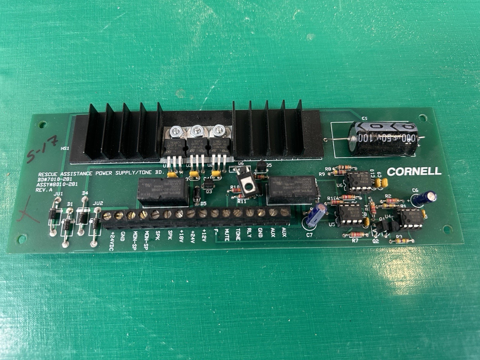 Cornell 7020-281 Power Supply/Tone Board (For 4800 Aor)