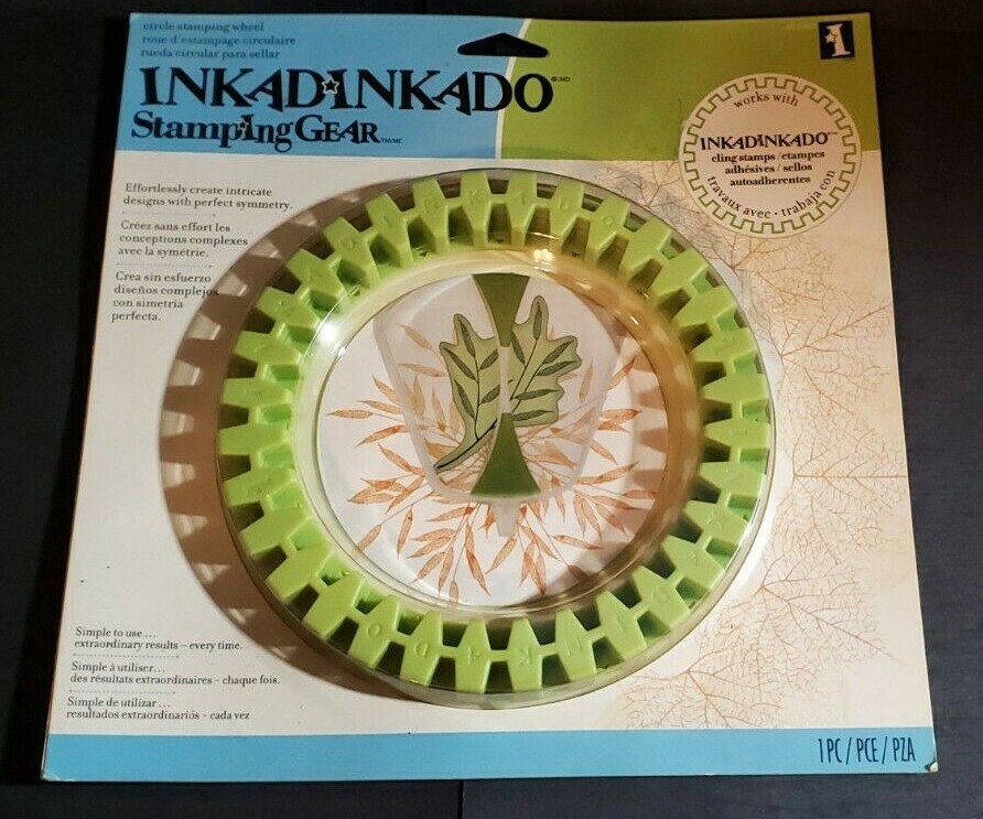 New/Sealed  "INKADINKADO Stamping Gear" (Circle Stamping Wheel 1 Piece)