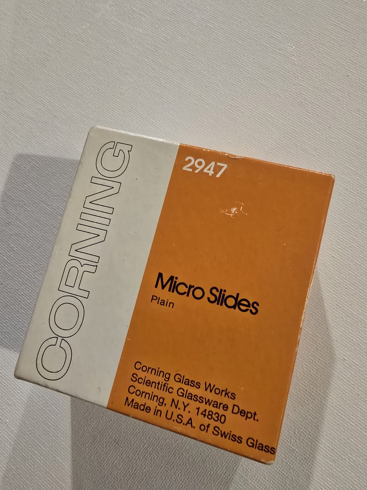 Corning 2947 Micro Slides – Plain Glass Microscope Slides (Open Box)